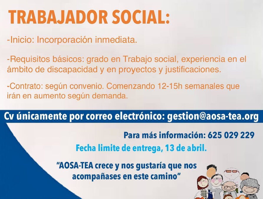 Oferta de Empleo: Trabajador Social