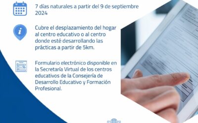 AYUDAS DE DESPLAZAMIENTO PARA ALUMNADO FP.